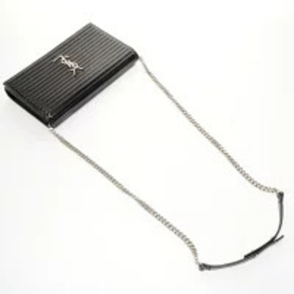 Yves Saint Laurent Kate Leather Chain Wallet Shoulder Bag Black - Picture 7 of 11
